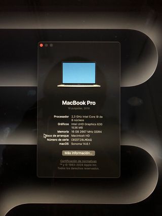 Macbook Pro 16’ 2019