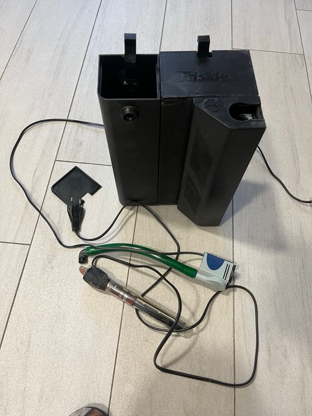 Filtro acuario bacteriologico+calentador Friskies