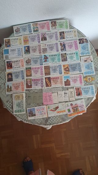 Lote Colecionista de Décimos Lotería....