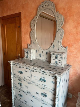 cajonera mueble vintage + 2mesitas