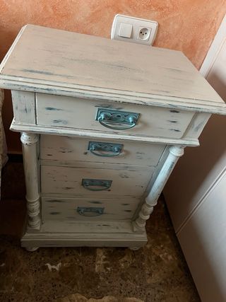 cajonera mueble vintage + 2mesitas