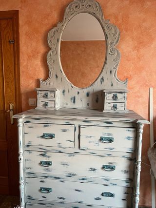 cajonera mueble vintage + 2mesitas