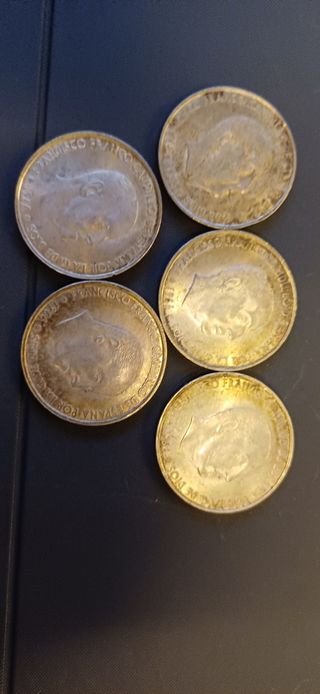 Monedas de 100 pesetas 1966