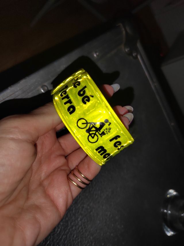 1 cinta reflectante para bici, deporte
