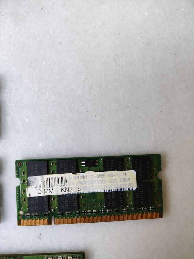 Lote 6 módulos RAM