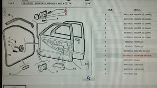 Bisagra puerta Fiat Cinquecento 51706513