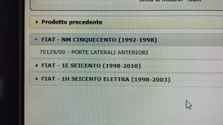 Bisagra puerta Fiat Cinquecento 51706513