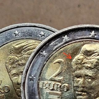Moneta 2 Euro Austria 2023 errore di conio