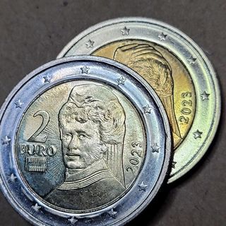 Moneta 2 Euro Austria 2023 errore di conio