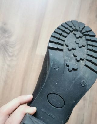 Botines tacón negro