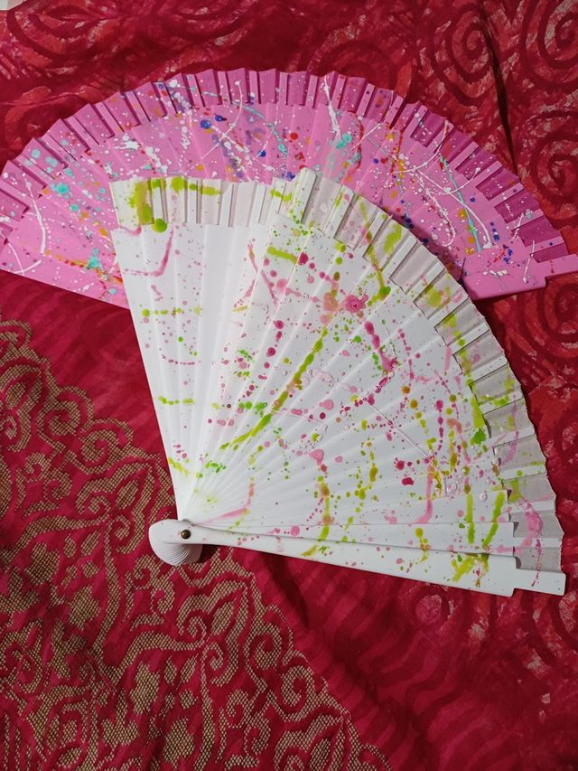Abanicos pintados  mano