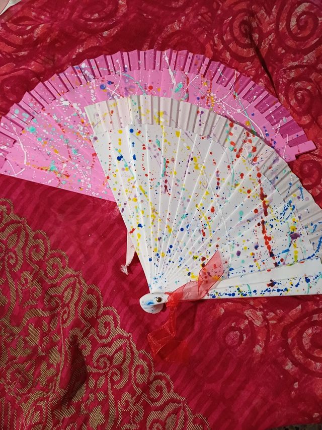 Abanicos pintados  mano