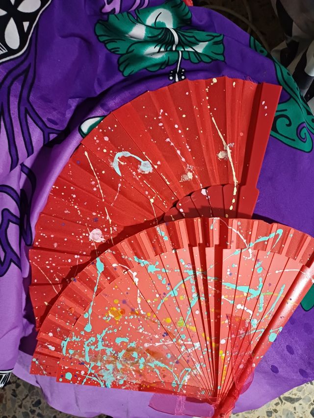 Abanicos pintados  mano