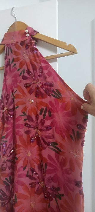 Vestido corto lentejuelas 