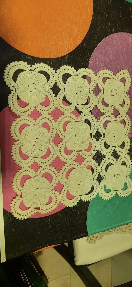 Tapete hilo ganchillo