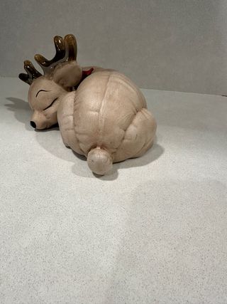 Escultura de reno de navidad