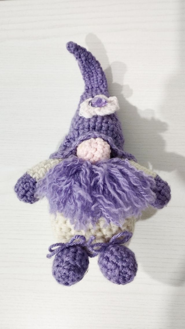 Gnomo uncinetto lana