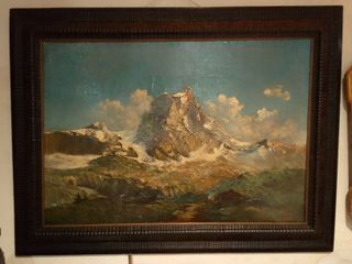 Olio su tela monte Cervino