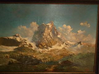 Olio su tela monte Cervino