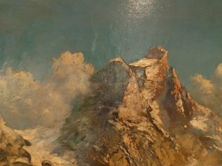 Olio su tela monte Cervino