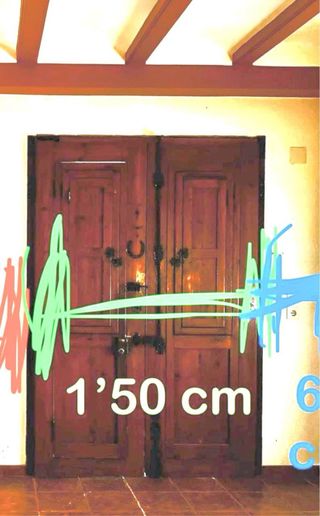 PUERTA DE MADERA ENTRADA ANTIGUA MOBILA CASA