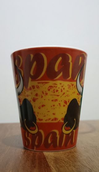 Tazza souvenir Spagna Barcelona toro corride 