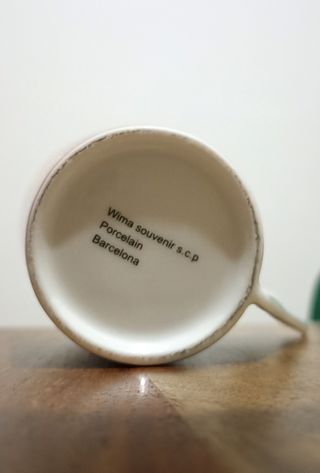 Tazza souvenir Spagna Barcelona toro corride 