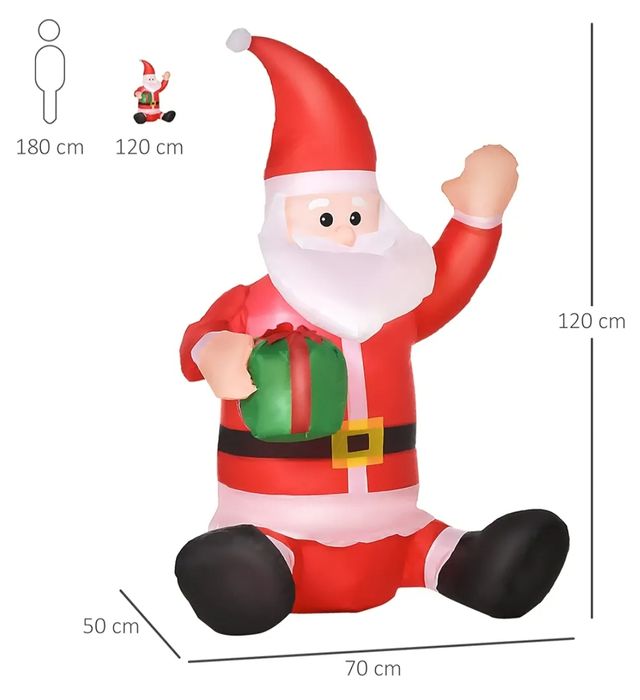 papá Noel hinchable