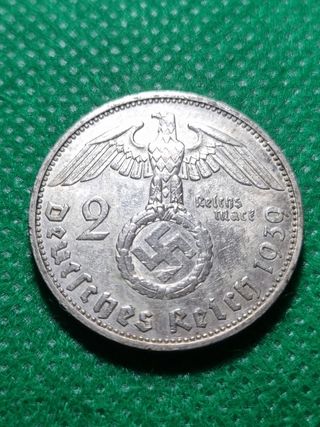 Moneda 2 reichsmark plata
