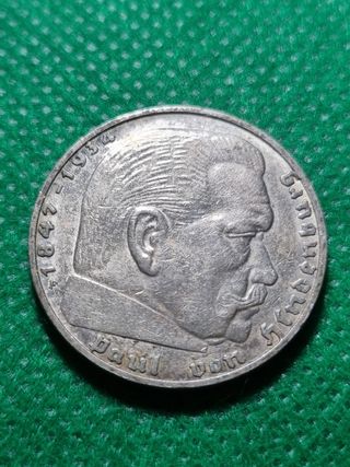 Moneda 2 reichsmark plata