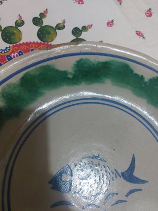 Piatto antico ceramica Caltagirone 