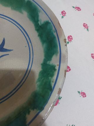 Piatto antico ceramica Caltagirone 