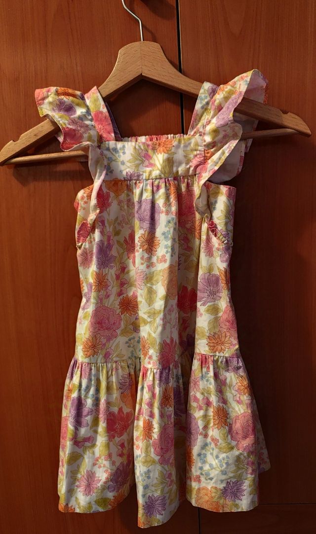 Vestido Flores Niña Zara