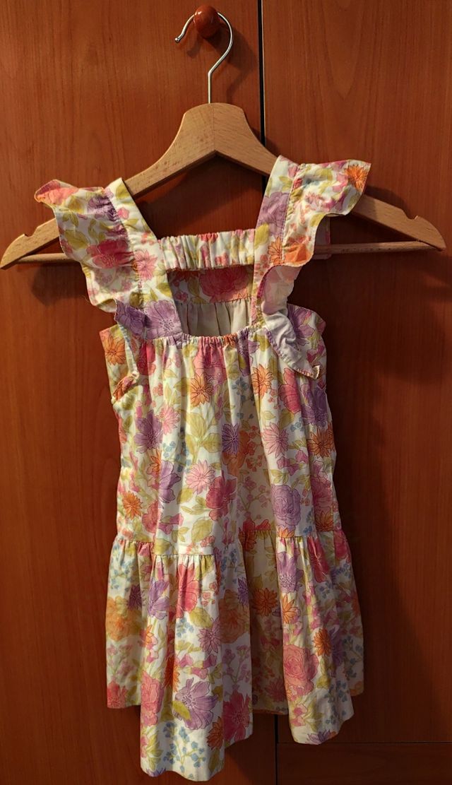 Vestido Flores Niña Zara