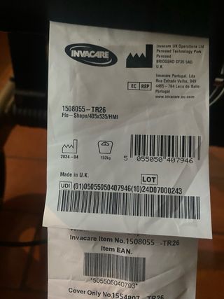 Nueva Silla de ruedas ortopedica invacare rea