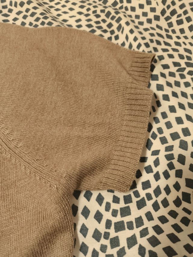 Chaqueta punto manga corta