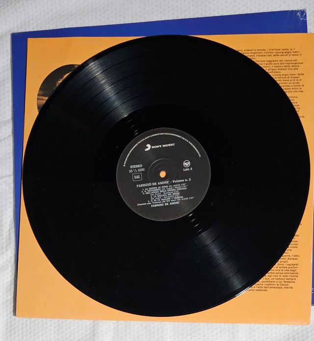 LP 33 giri - Fabrizio De André - Volume 3