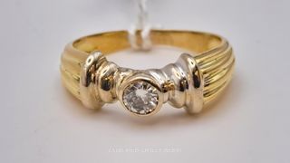 Solitario diamantes oro 18k 