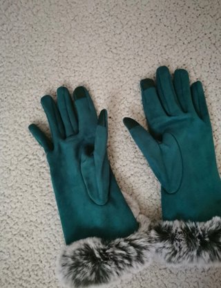 Guantes con pelo