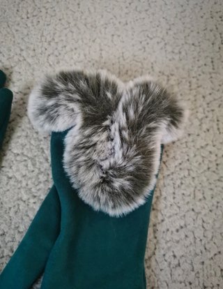 Guantes con pelo