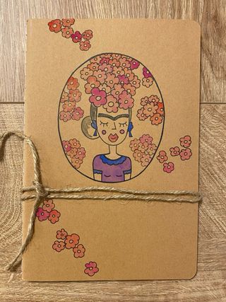 Quaderno decorato a mano