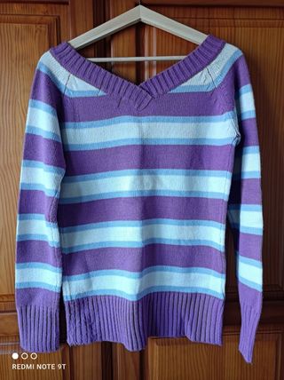 Jersey rayas cuello pico Inside talla M