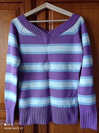 Jersey rayas cuello pico Inside talla M