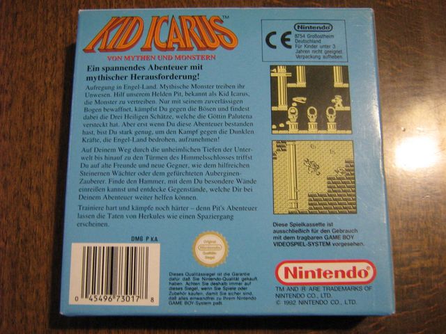 KID ICARUS - NINTENDO GAME BOY - COMPLETO