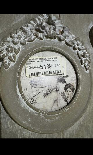 Cornice porta foto shabby