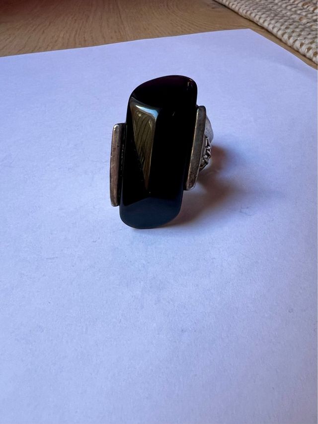 Anillo uno de 50 piedra negra