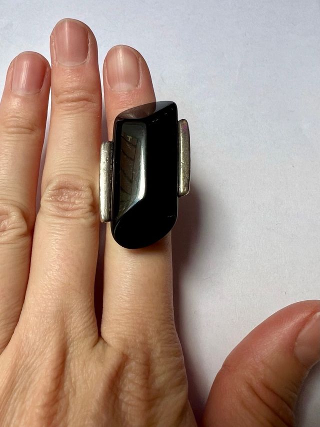 Anillo uno de 50 piedra negra