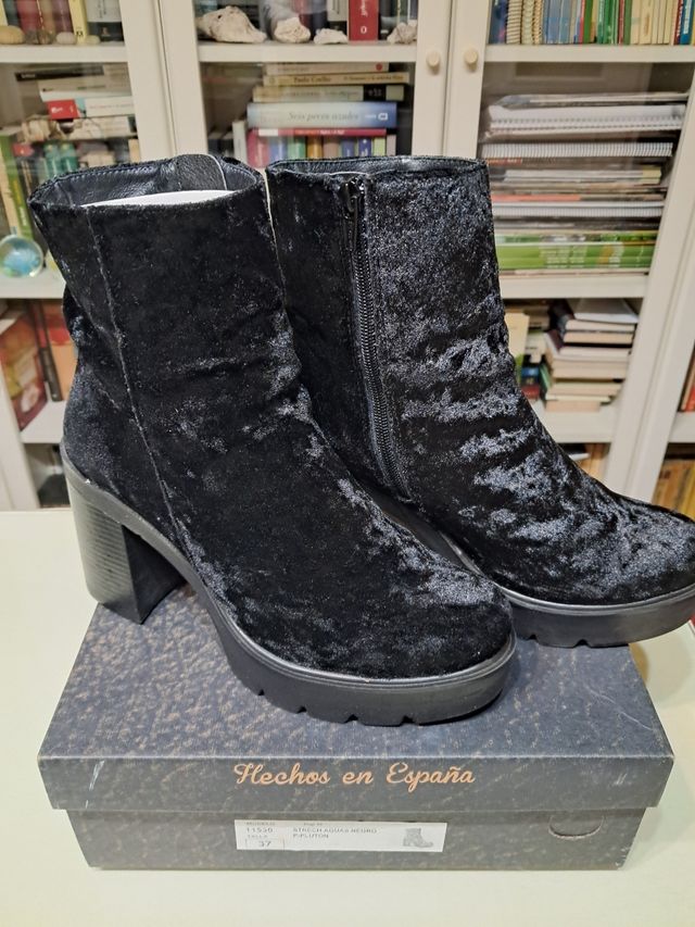 Botas cortas terciopelo