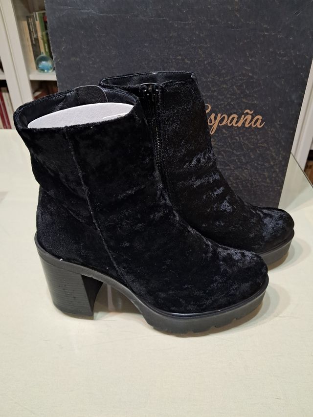 Botas cortas terciopelo