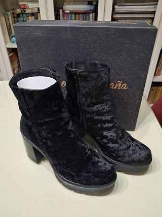 Botas cortas terciopelo 